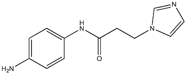 N-(4-aminophenyl)-3-(1H-imidazol-1-yl)propanamide Struktur