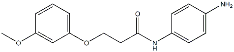 N-(4-aminophenyl)-3-(3-methoxyphenoxy)propanamide Struktur