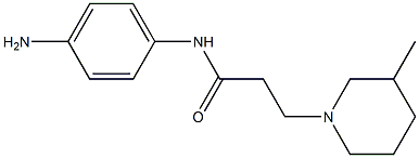 N-(4-aminophenyl)-3-(3-methylpiperidin-1-yl)propanamide Struktur