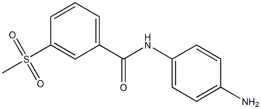 N-(4-aminophenyl)-3-(methylsulfonyl)benzamide Struktur