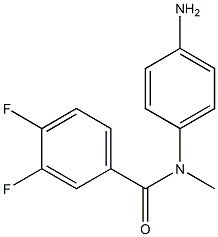 N-(4-aminophenyl)-3,4-difluoro-N-methylbenzamide Struktur