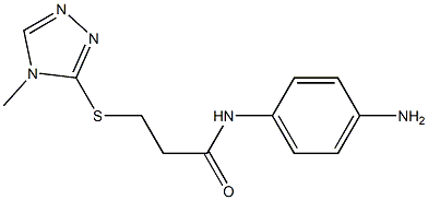 N-(4-aminophenyl)-3-[(4-methyl-4H-1,2,4-triazol-3-yl)sulfanyl]propanamide Struktur