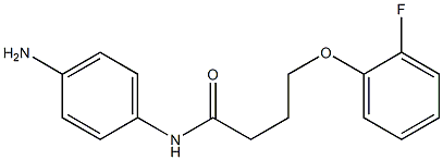 N-(4-aminophenyl)-4-(2-fluorophenoxy)butanamide Struktur