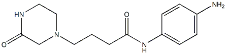 N-(4-aminophenyl)-4-(3-oxopiperazin-1-yl)butanamide Struktur