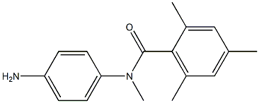 N-(4-aminophenyl)-N,2,4,6-tetramethylbenzamide Struktur