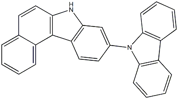 9-(N-carbazolyl)-7H-benzo[c]carbazole Struktur