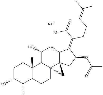 Sodium Fusidate EP Impurity B Struktur