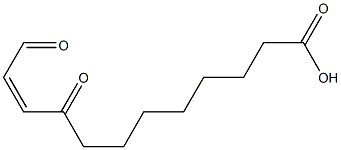 9,12-dioxo-10(Z)-dodecenoic acid Struktur