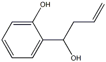 2-(1-hydroxy-3-butenyl)phenol Struktur