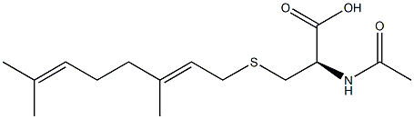 N-acetyl-S-geranylcysteine Struktur