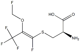 (Z)-S-(1-FLUORO-2-FLUOROMETHOXY-2-(TRIFLUOROMETHYL)VINYL)-L-CYSTEINE Struktur