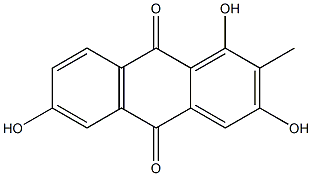 2-METHYL-1,3,6-TRIHYDROXYANTHRAQUINONE Struktur