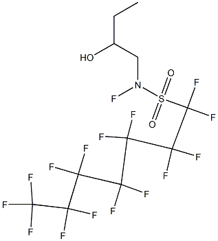 ETHYLPERFLUOROHEPTYLSULPHONAMIDOETHANOL Struktur