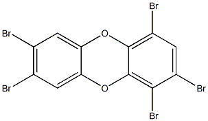 1,2,4,7,8-PENTABROMIDIBENZO-PARA-DIOXIN Struktur