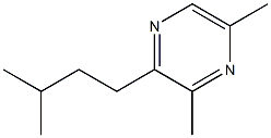 3-ISOAMYL-2,6-DIMETHYLPYRAZINE Struktur