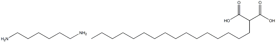 HEXAMETHYLENEDIAMINEHEPTADECANEDICARBOXYLATE Struktur