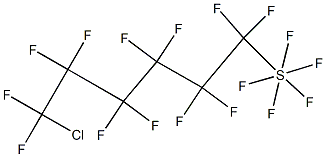 6-CHLORODODECAFLUOROHEXYLSULPHURPENTAFLUORIDE Struktur