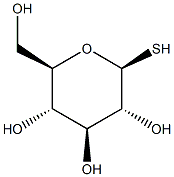 BETA-THIOGLUCOSE Struktur