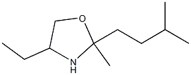 4-ETHYL-2-METHYL-2-(3-METHYLBUTYL)-1,3-OXAZOLIDINE Struktur