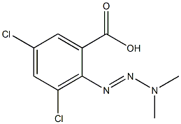 3,5-DICHLORO-2-(3,3-DIMETHYL-1-TRIAZENO)-BENZOICACID Struktur