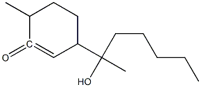 6-(1-HYDROXY-1-METHYLHEXYL)-3-METHYLCYCLOHEXEN-2-ONE Struktur