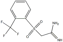 2-(2-TRIFLUOROMETHYLBENZENESULPHONYL)ACETAMIDINE Struktur