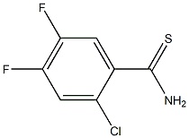 2-CHLORO-4,5-DIFLUOROTHIOBENZAMIDE Struktur