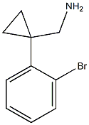 [1-(2-Bromophenyl)cyclopropyl]methylamine Struktur