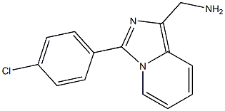 [3-(4-Chlorophenyl)imidazo[1,5-a]pyridin-1-yl]methylamine Struktur