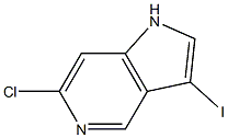 6-CHLORO-3-IODO-5-AZAINDOLE Struktur