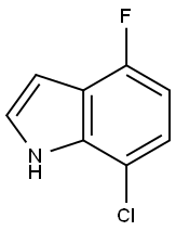 7-CHLORO-4-FLUOROINDOLE Struktur