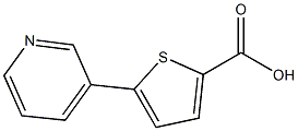 5-pyridin-3-ylthiophene-2-carboxylic acid Struktur