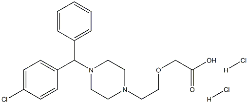 Cetrizinedi hydrochloride Struktur