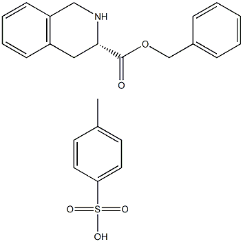 (s)-1,2,3,4,-tetrahydro-3-isoquinolinecarboxylicacid,phenylmethylester,p-toluenesulfonicacidsalt Struktur