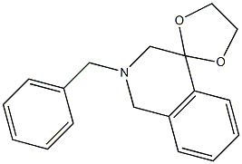 2'-Benzyl-2',3'-Dihydro-1'H-Spiro[1,3-Dioxolane-2,4'-Isoquinoline] Struktur