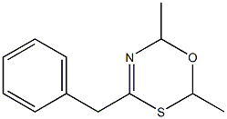 4-Benzyl-2,6-Dimethyl-6H-1,3,5-Oxathiazine Struktur