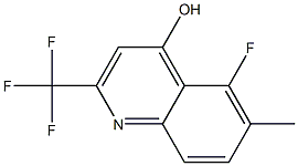 5-Fluoro-6-Methyl-2-(Trifluoromethyl)Quinolin-4-ol Struktur