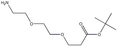 3-(2-(2-Aminoethoxy)ethoxy)propanoic acid t-butyl ester Struktur