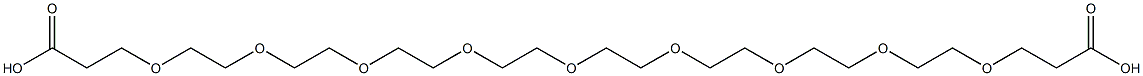 4,7,10,13,16,19,22,25,28-Nonaoxahentriacontane-1,31-dioic acid Struktur