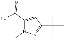 2-METHYL-3-CARBOXY-5-TERTBUTYLPYRAZOLE Struktur