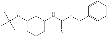 3-BENZYLOXYCARBONYLAMINO-TERT-BUTOXYCYCLOHEXANE Struktur