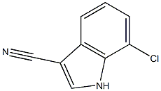 7-CHLOROINDOLE-3- CARBONITRILE Struktur