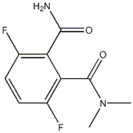 3,6-DIFLUORO 2-(N,N-DIMETHYLAMINIO CARBONYL) BENZAMIDE Struktur