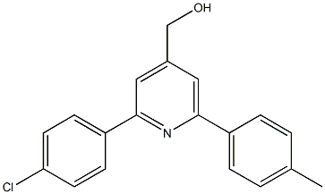 (2-(4-chlorophenyl)-6-p-tolylpyridin-4-yl)methanol Struktur