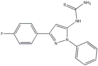 1-(3-(4-fluorophenyl)-1-phenyl-1H-pyrazol-5-yl)thiourea Struktur