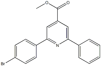 methyl 2-(4-bromophenyl)-6-phenylpyridine-4-carboxylate Struktur