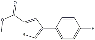 methyl 4-(4-fluorophenyl)thiophene-2-carboxylate Struktur