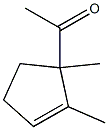 1-(1,2-dimethyl-1-cyclopent-2-enyl)ethanone Struktur