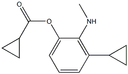 DICYCLOPROPYL METHYLAMINOPHENYL FORMATE Struktur