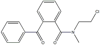 N-METHYL-N-CHLOROETHYL-O-BENZOYL BENZAMIDE Struktur